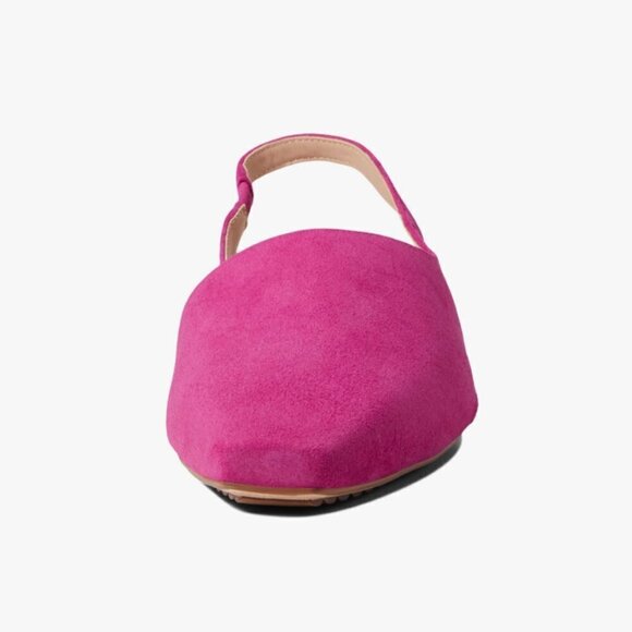 Naturalizer 27 EDIT Avrie Suede Slingback Block Heel Flats - Picture 4 of 9